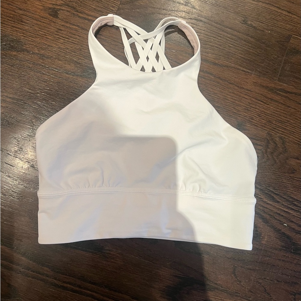 Lululemon Athletica White Seamless Sports Bra